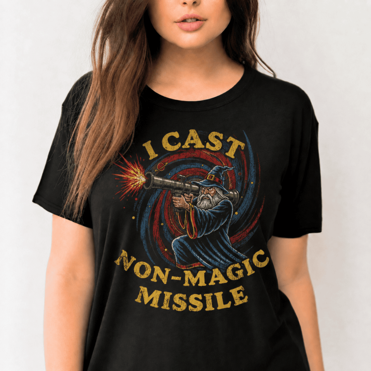 GELOHO DnD T-Shirt Improvised Magic Missile - DnD T-shirt