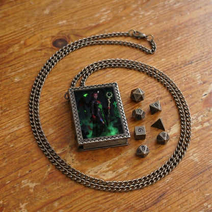 Geloho dice set necklace Infernal Warlock Dice Necklace