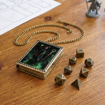 Geloho dice set necklace Infernal Warlock Dice Necklace