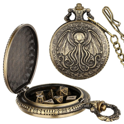Geloho KRAKEN RELIC POCKET WATCH DICE SET