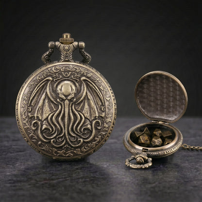 Geloho KRAKEN RELIC POCKET WATCH DICE SET