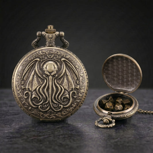 Geloho KRAKEN RELIC POCKET WATCH DICE SET