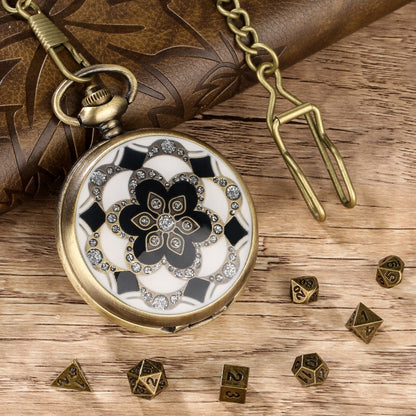 Geloho D20, Dragon Mandala Pocket Watch Dice Set
