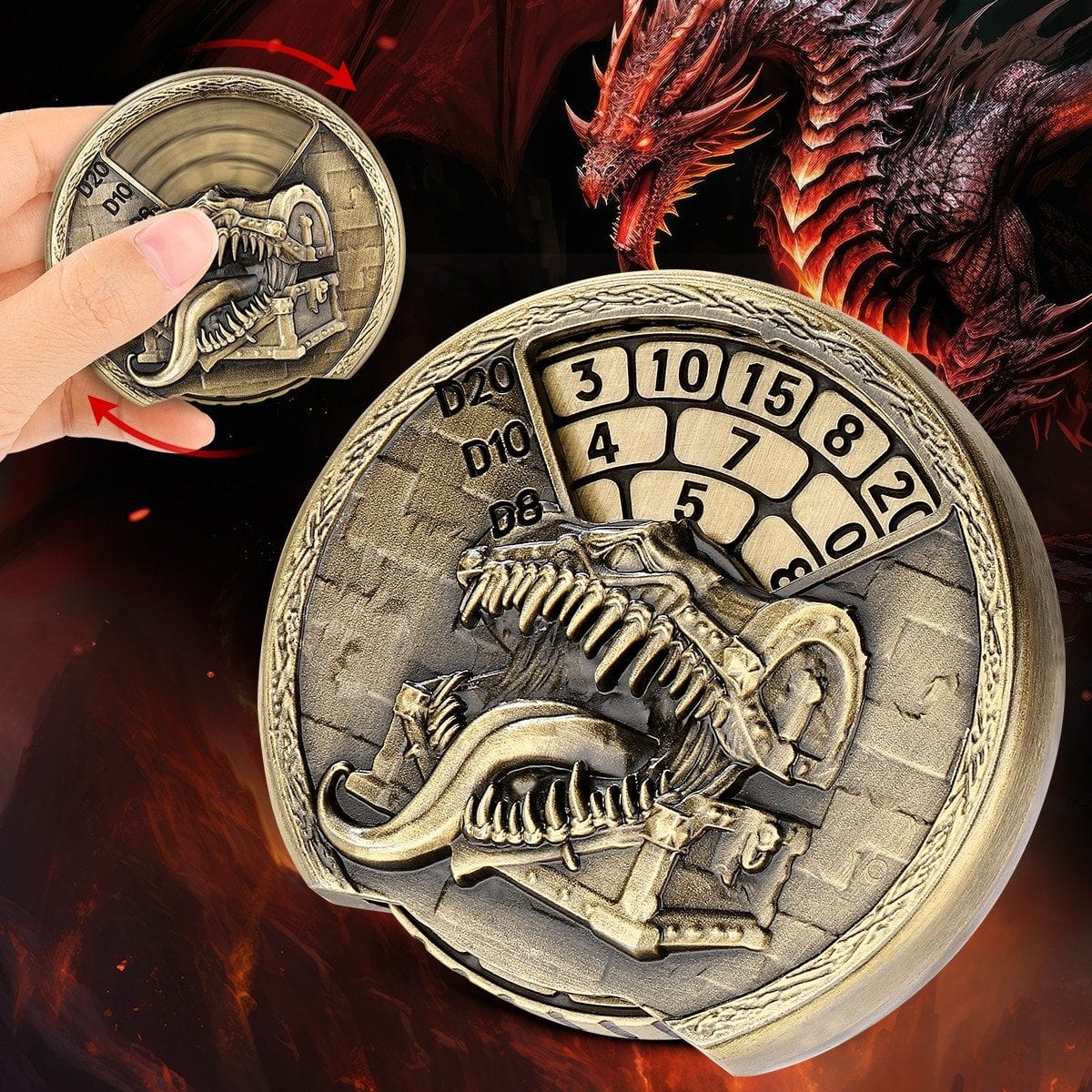 Geloho Mimic Treasure Chest Dice Spinner
