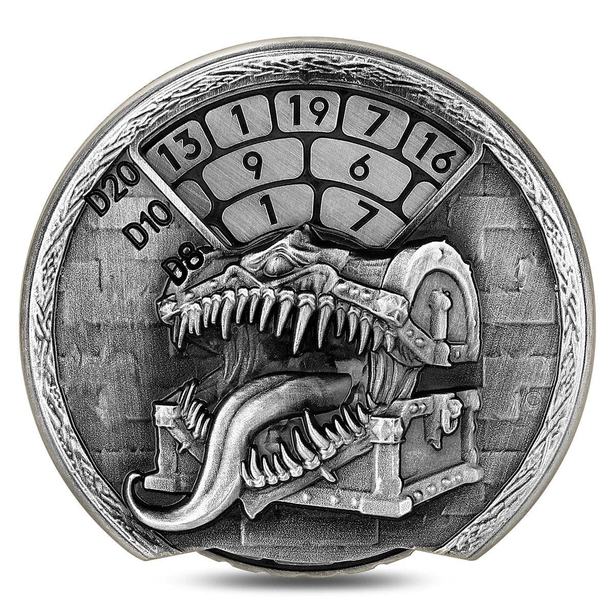 Geloho Silver Mimic Treasure Chest Dice Spinner
