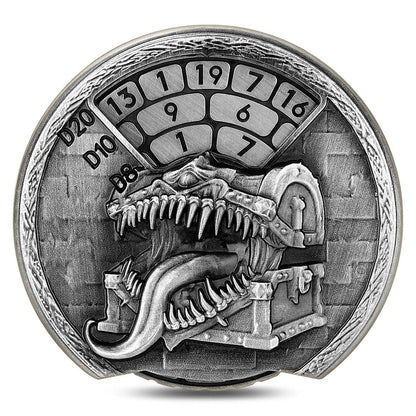 Geloho Silver Mimic Treasure Chest Dice Spinner