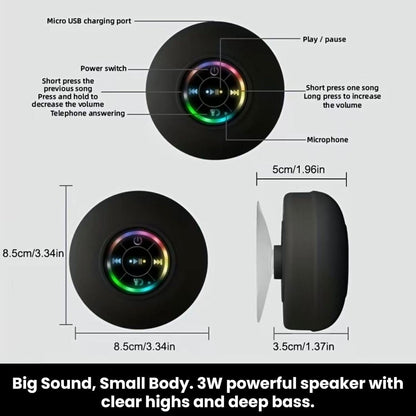 Geloho Mini LED Waterproof Speaker