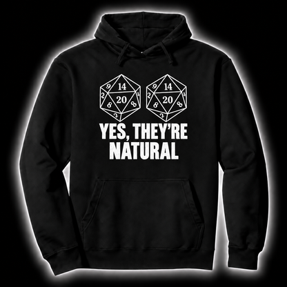 Naturally Rolled black D&D hoodie