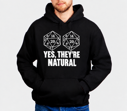 Naturally Rolled D&D hoodie on male model