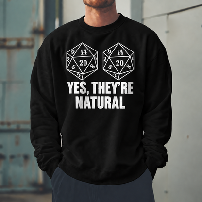 Male model wearing Naturally Rolled - DnD Sweatshirt