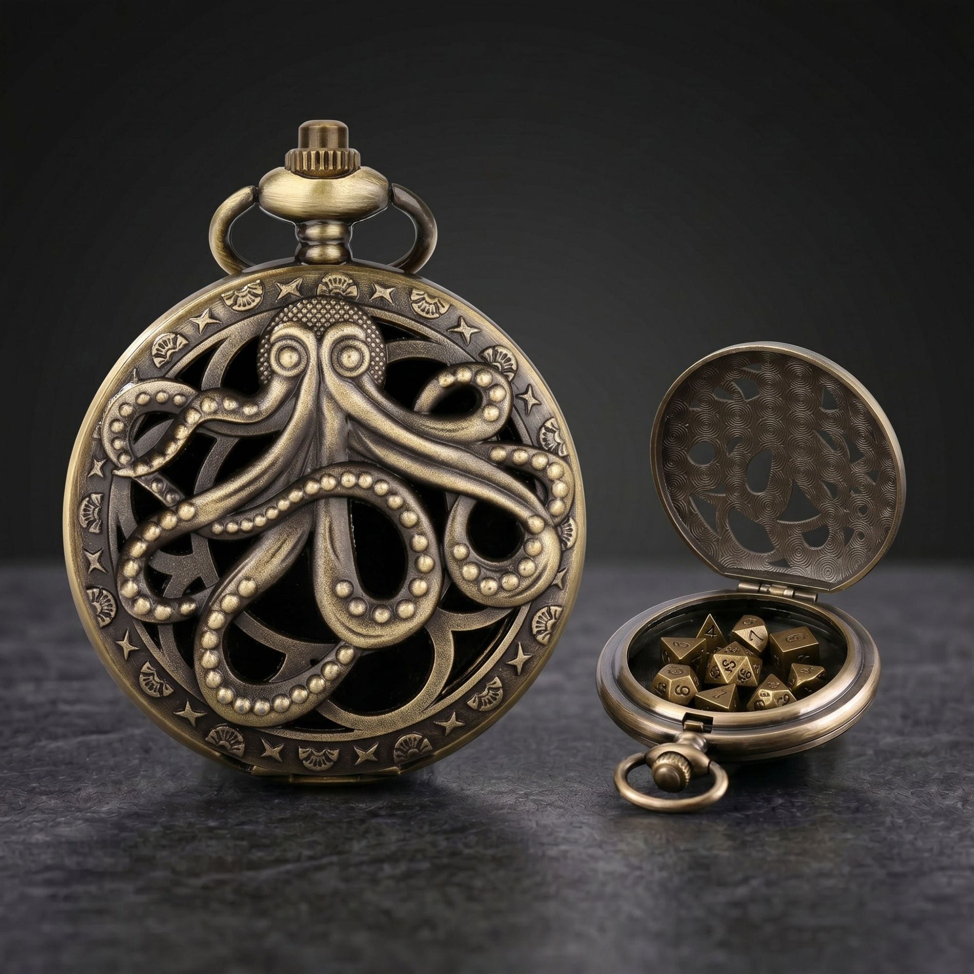 Geloho Octopus Pocket Watch Dice Set