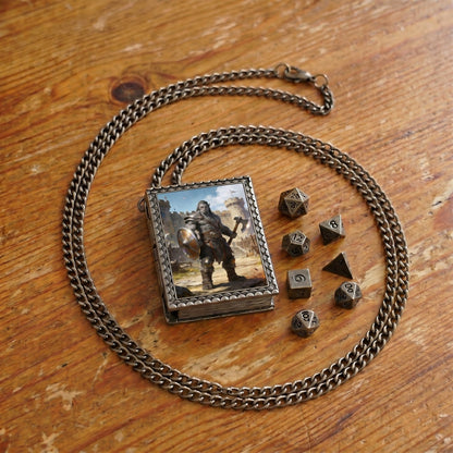 Geloho dice set necklace Orc Warrior Dice Necklace