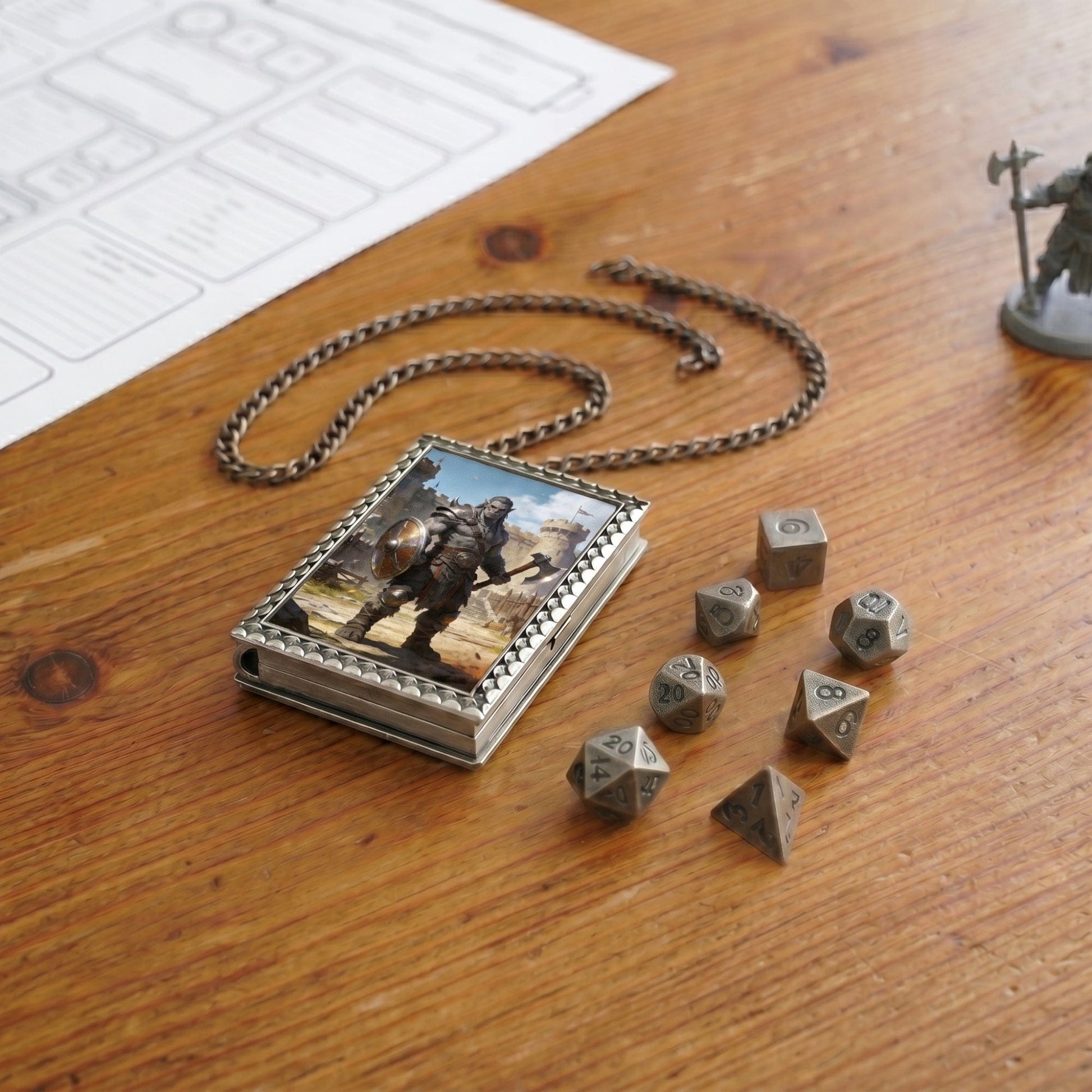 Geloho dice set necklace Orc Warrior Dice Necklace