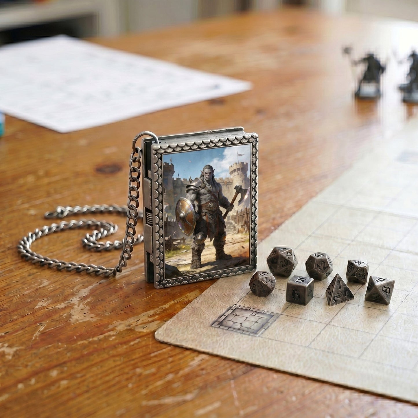 Geloho dice set necklace Orc Warrior Dice Necklace