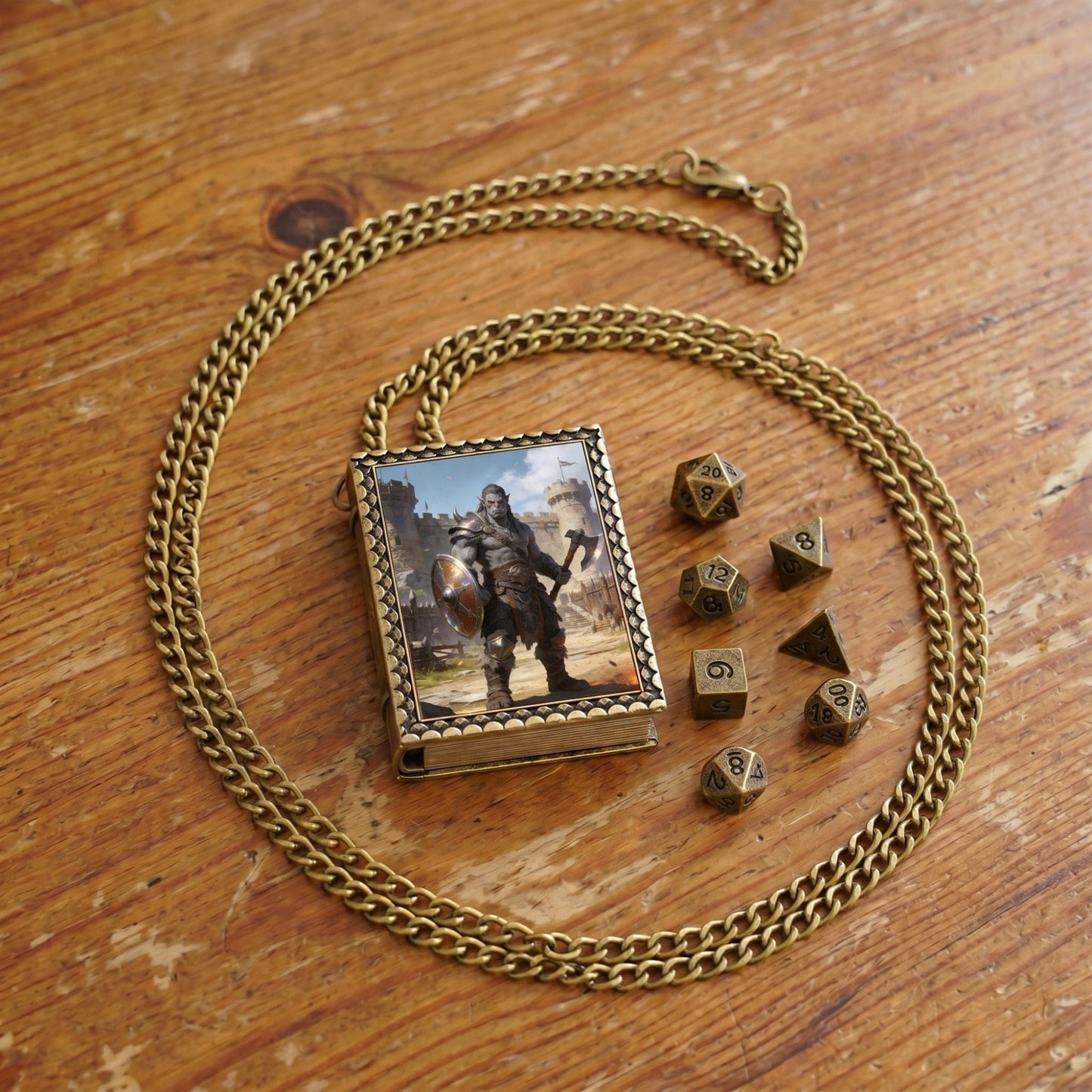 Geloho dice set necklace Orc Warrior Dice Necklace