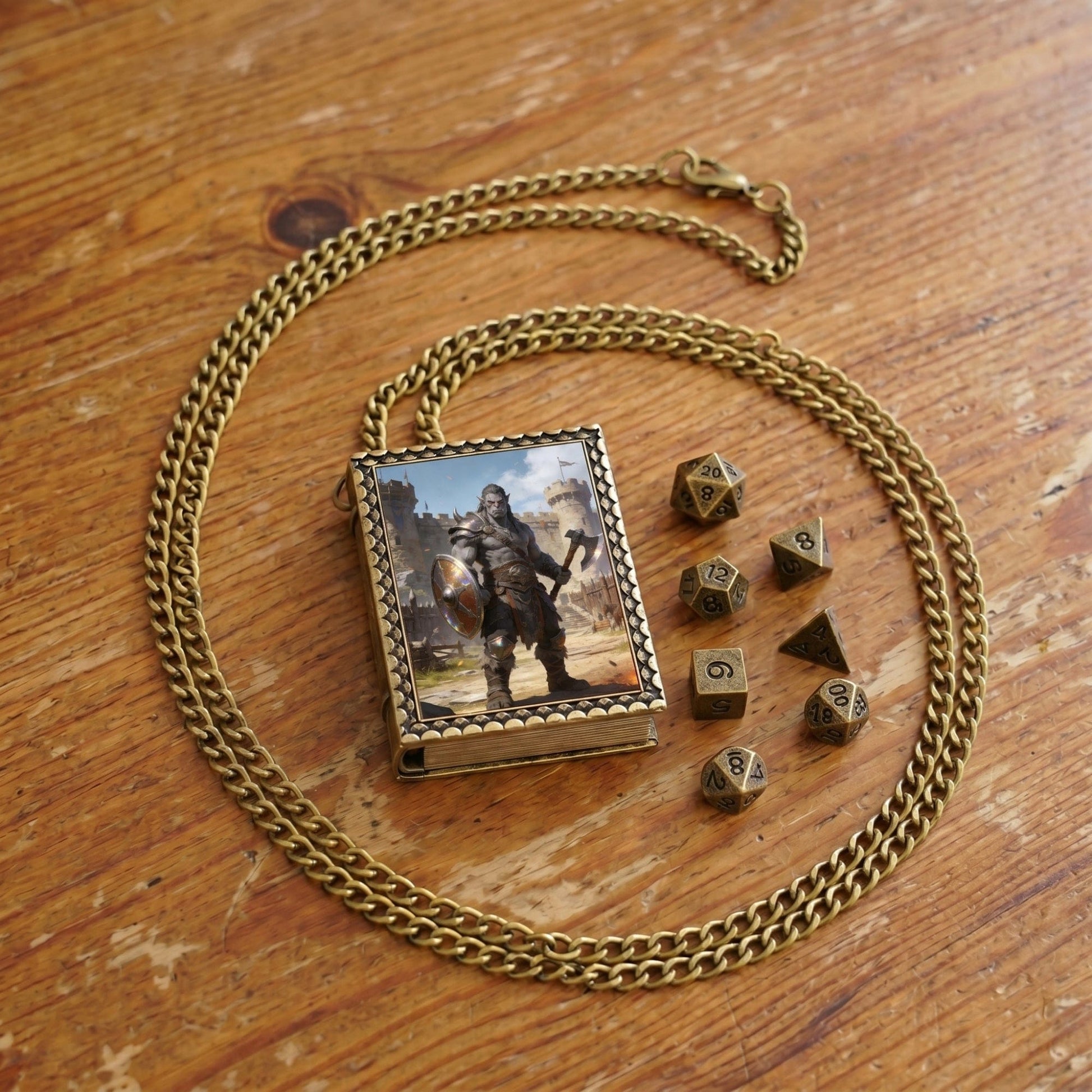 Geloho dice set necklace Orc Warrior Dice Necklace