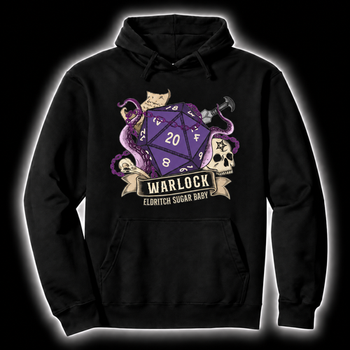 Pact Powered Problems black D&D hoodie