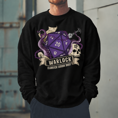 Male model wearing Pact Powered Problems - DnD Sweatshirt