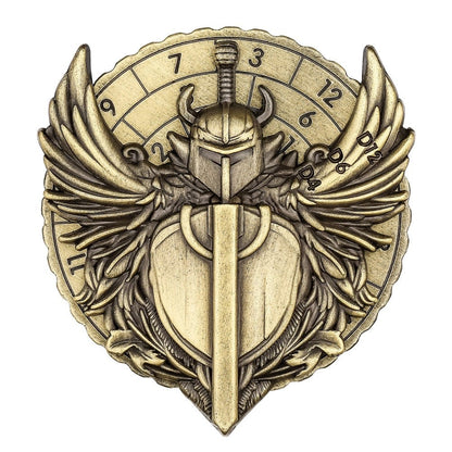 Geloho metal Bronze Paladin’s Shield Dice Spinner