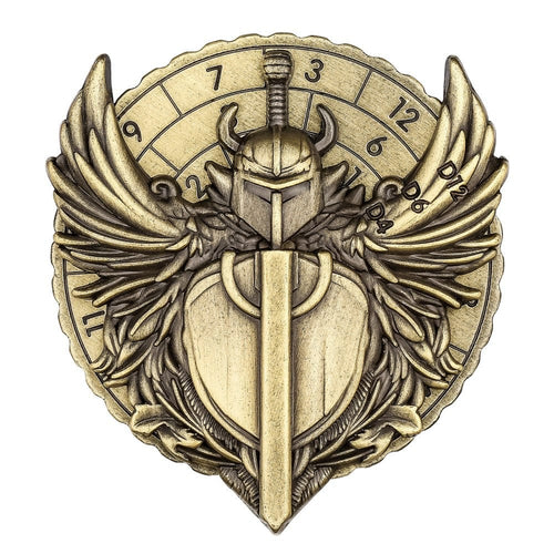 Geloho metal Bronze Paladin’s Shield Dice Spinner