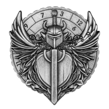 Geloho metal Silver Paladin’s Shield Dice Spinner