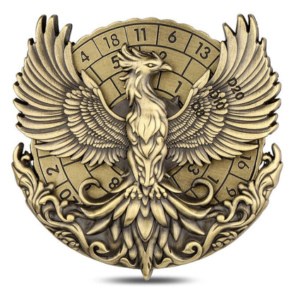 Geloho metal Bronze Phoenix Rebirth Dice Spinner