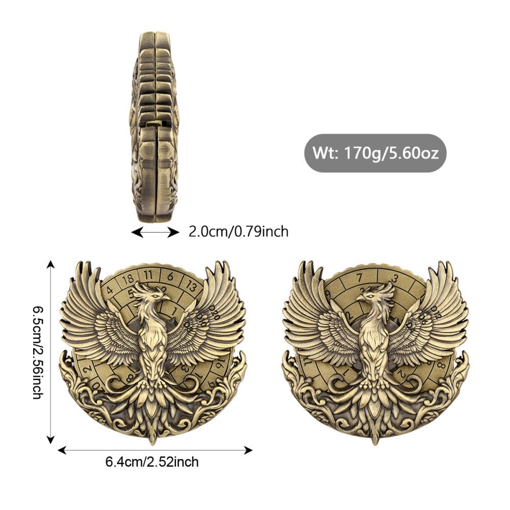 Geloho metal Phoenix Rebirth Dice Spinner