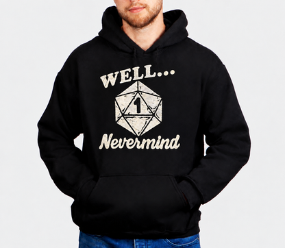 Plan Meets Nat One D&D hoodie on male model