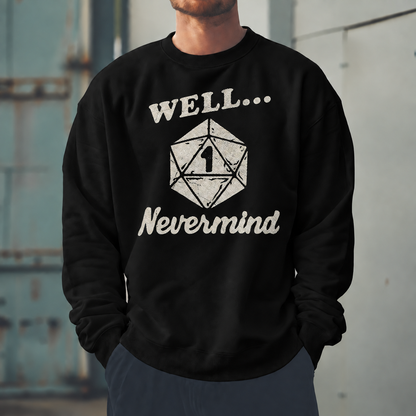 Male model wearing Plan Meets Nat One - DnD Sweatshirt