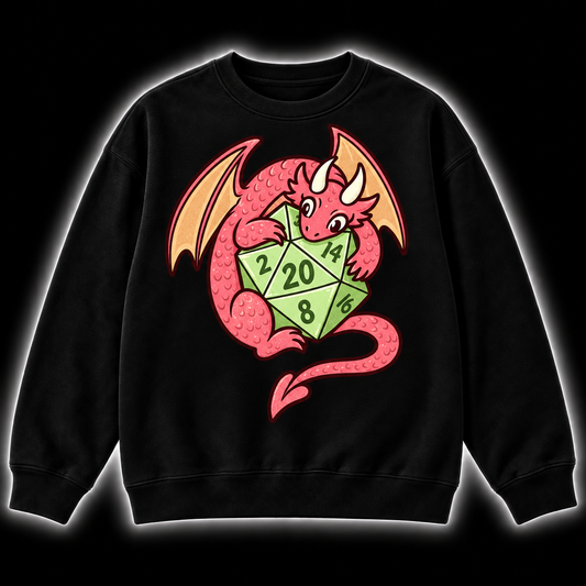Pocket Sized Luck - DnD Sweatshirt front product view