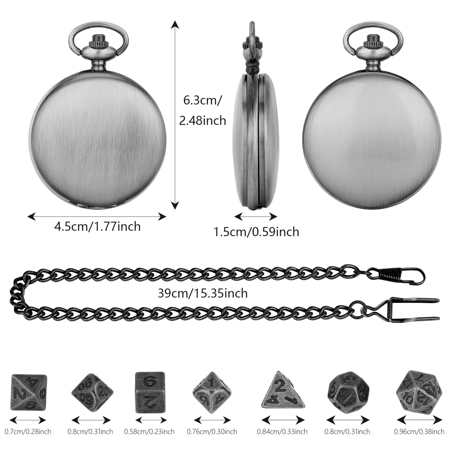 Geloho Pocket Watch Dice Set