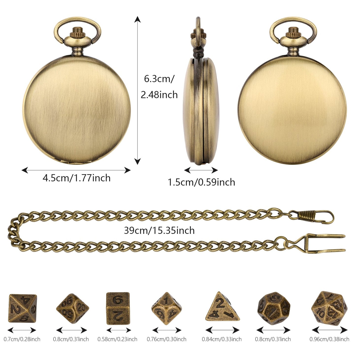 Geloho Pocket Watch Dice Set