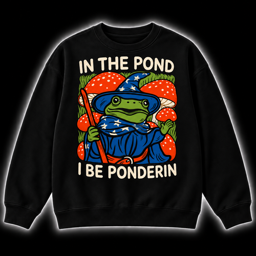 Pondside Wisdom Check - DnD Sweatshirt front product view