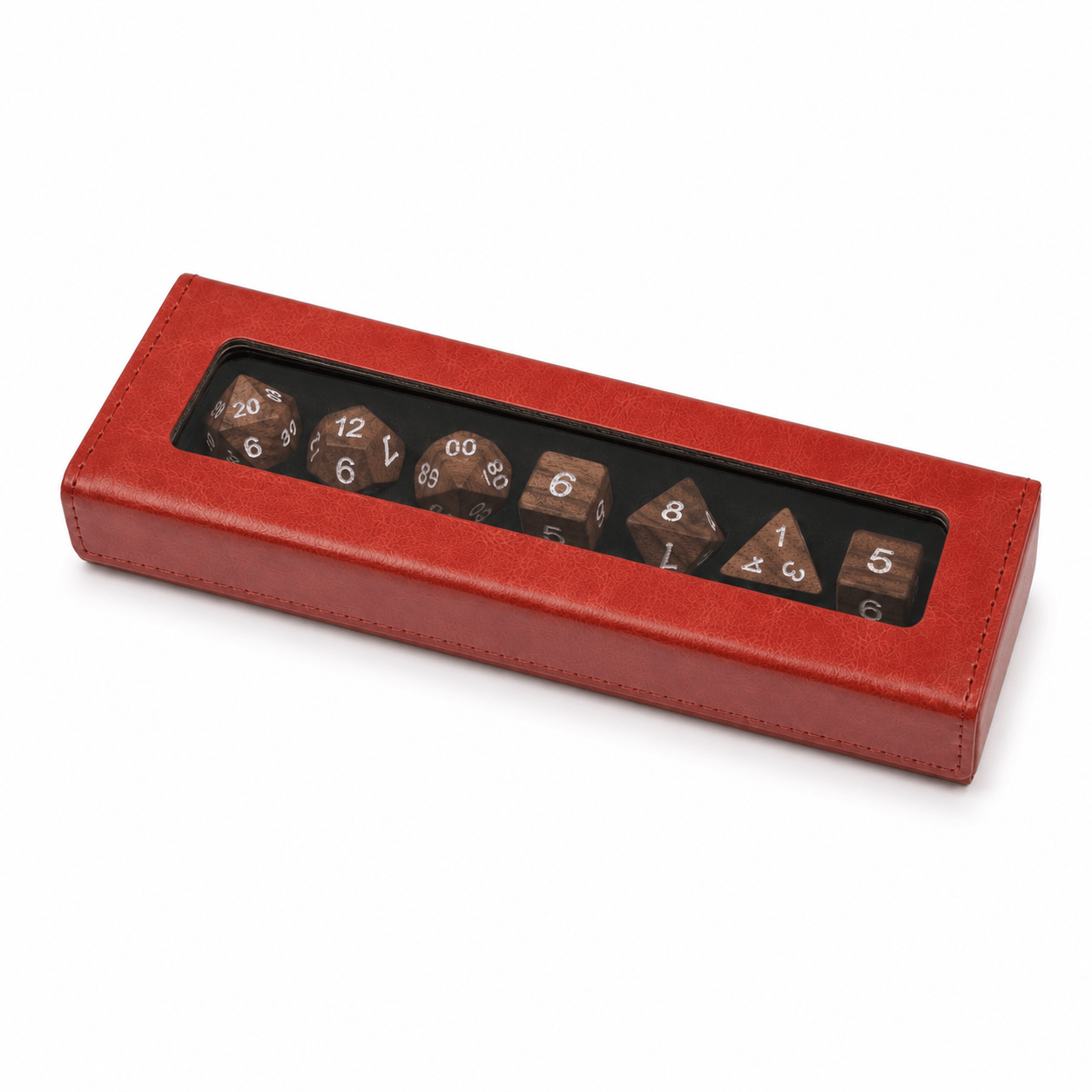Geloho Premium Leather Wooden Dice Case