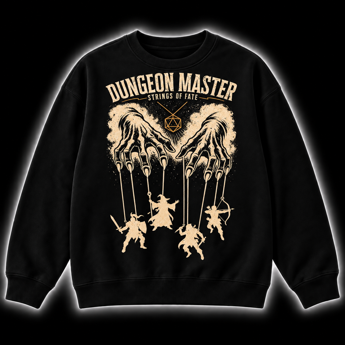 Pulling Every String - DnD Sweatshirt front product view