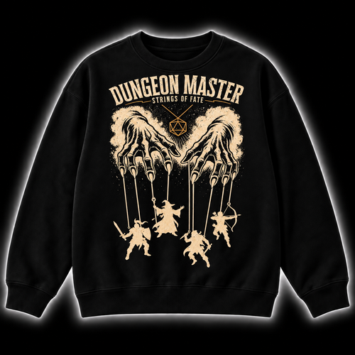 Pulling Every String - DnD Sweatshirt front product view