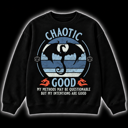 Questionable Good Intentions - DnD Sweatshirt front product view