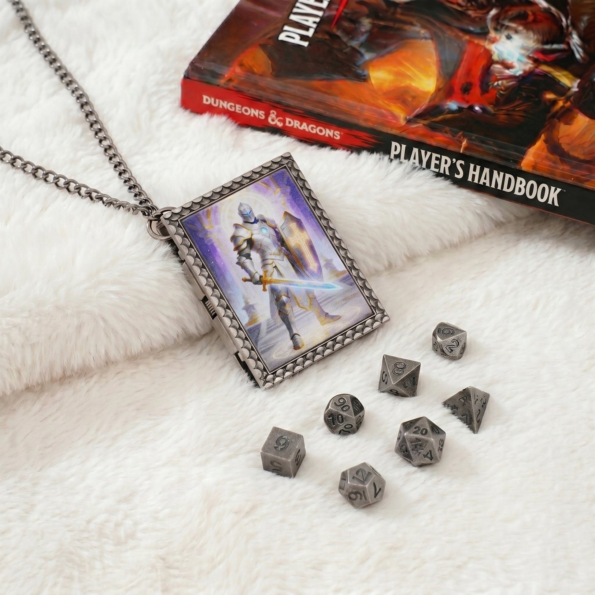 Geloho dice set necklace Radiant Paladin Dice Necklace