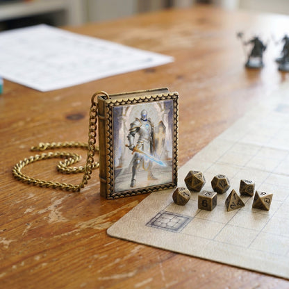 Geloho dice set necklace Radiant Paladin Dice Necklace