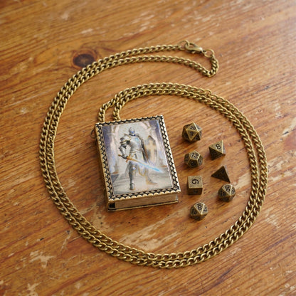 Geloho dice set necklace Radiant Paladin Dice Necklace