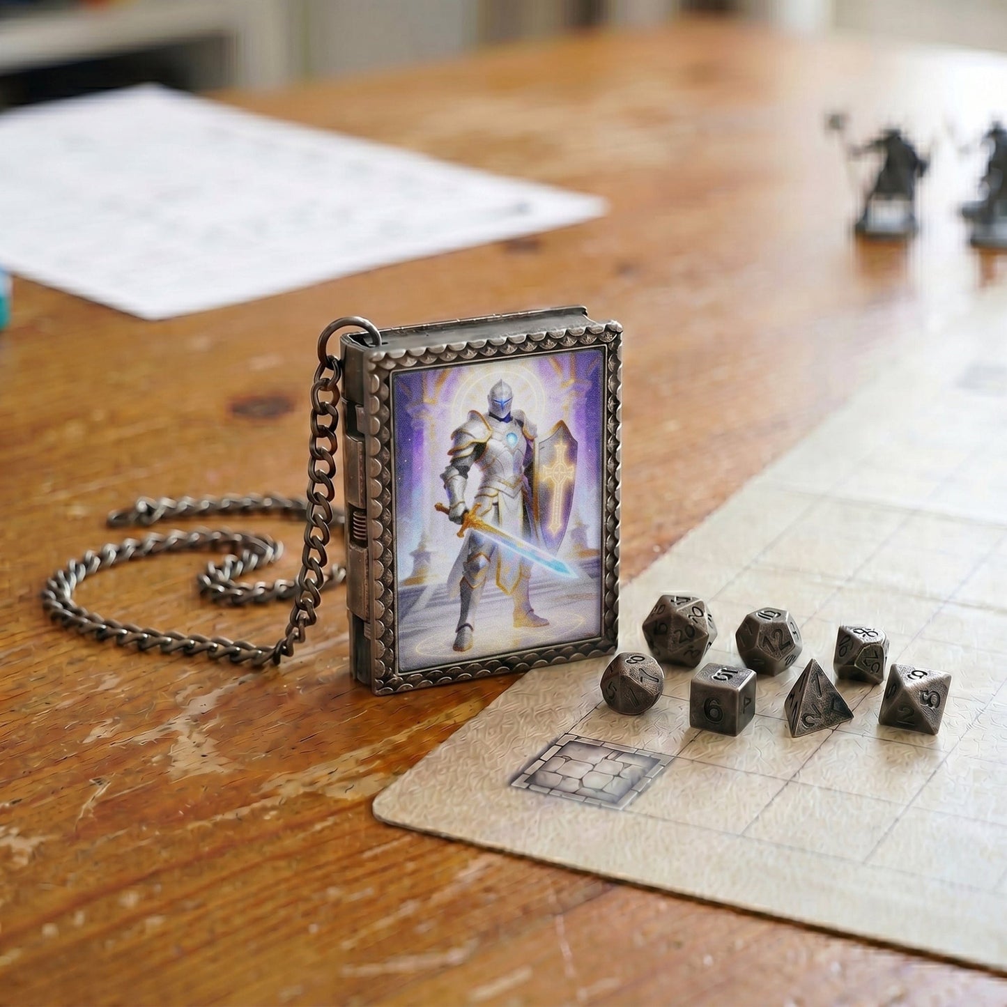 Geloho dice set necklace Radiant Paladin Dice Necklace