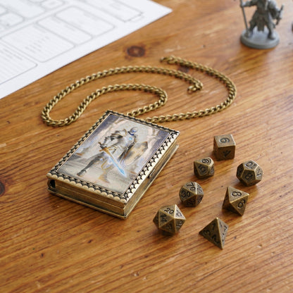 Geloho dice set necklace Radiant Paladin Dice Necklace