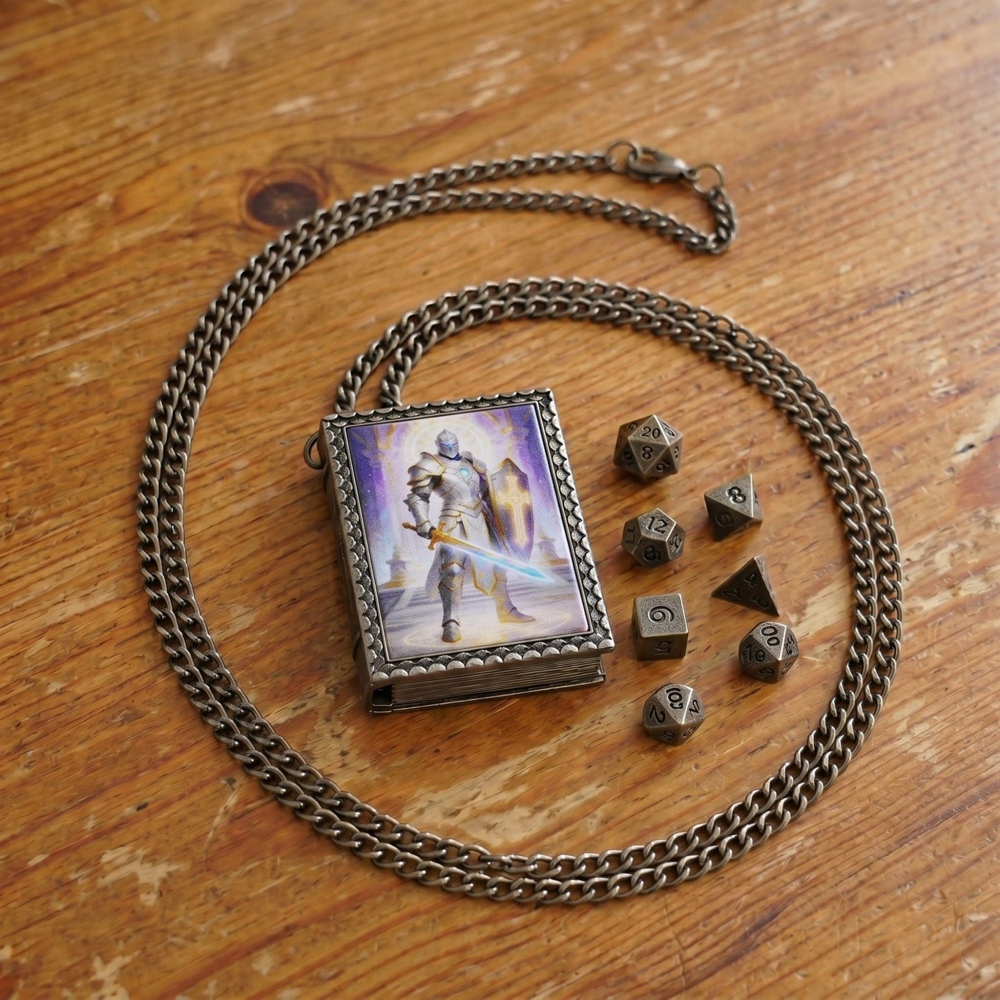 Geloho dice set necklace Radiant Paladin Dice Necklace