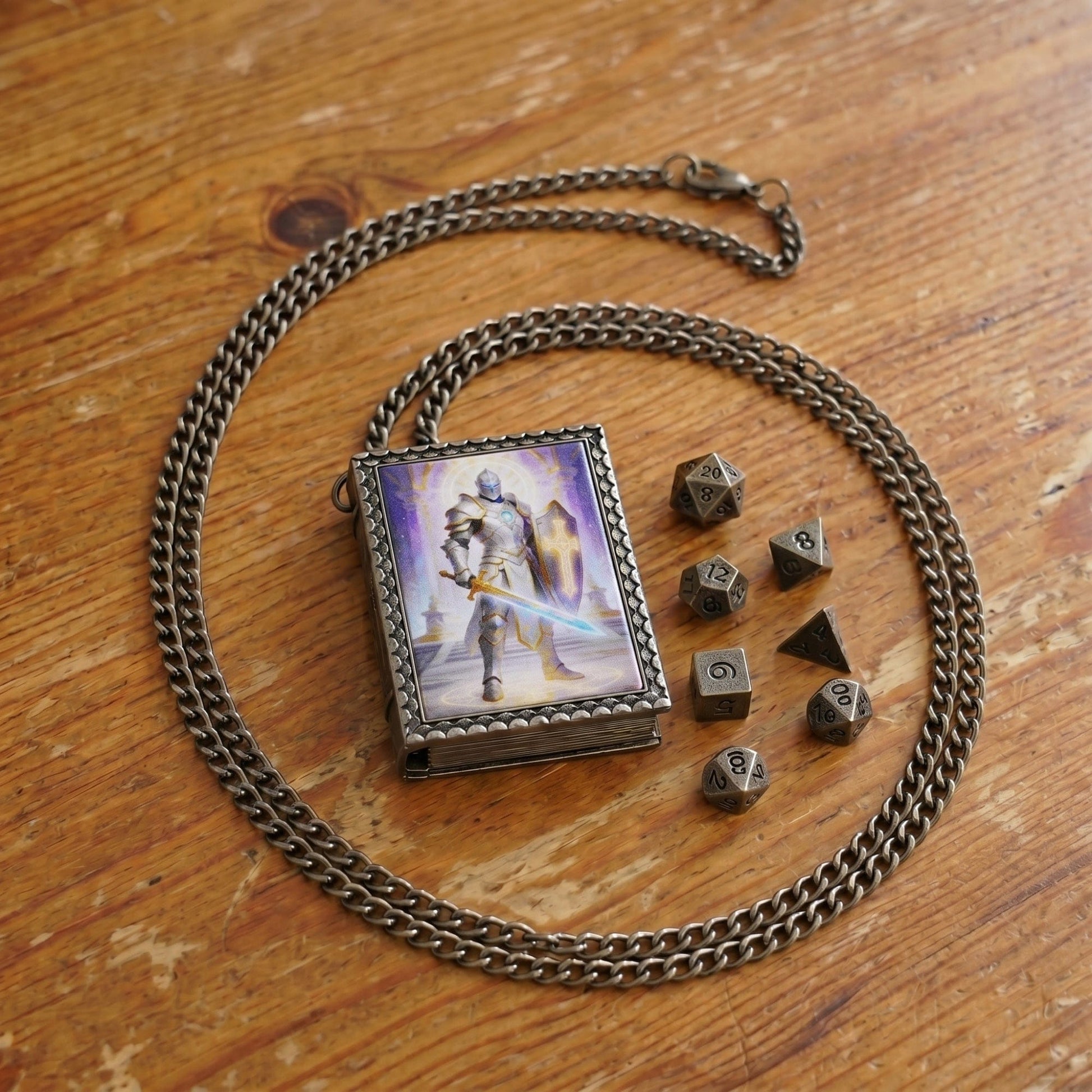 Geloho dice set necklace Radiant Paladin Dice Necklace