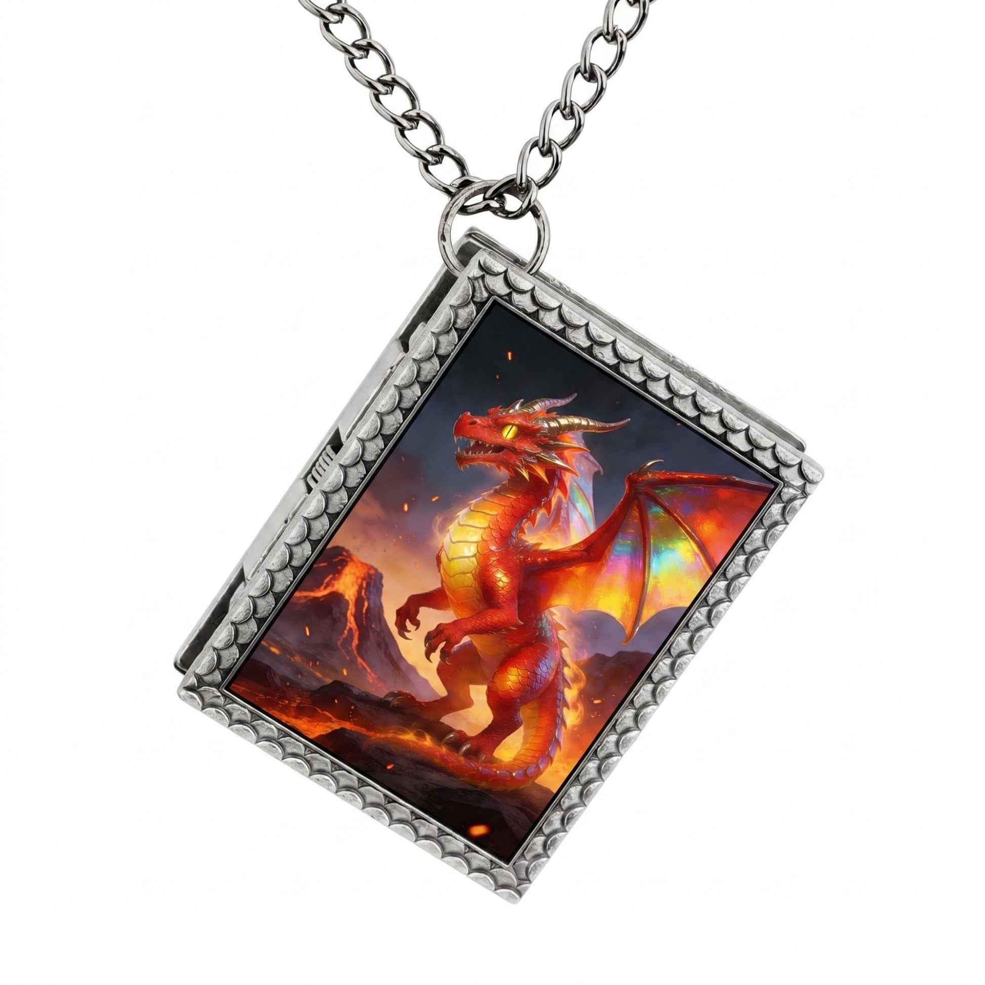 Geloho dice set necklace Red Dragon Dice Necklace