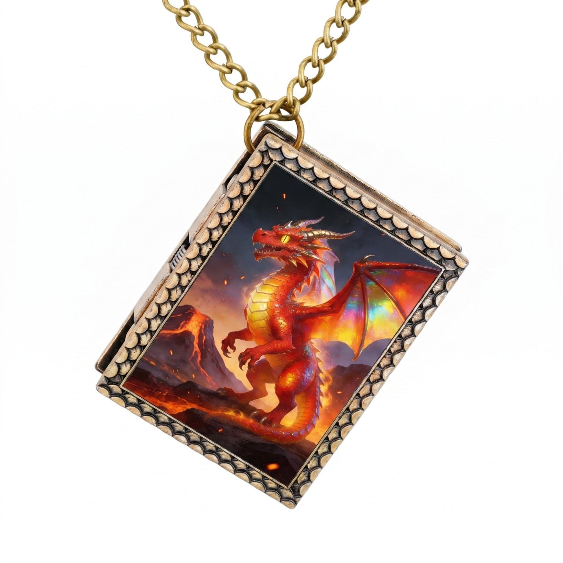 Geloho dice set necklace Red Dragon Dice Necklace