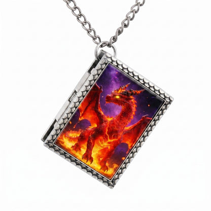 Geloho dice set necklace Red Dragon Dice Necklace