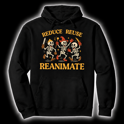 Responsible Necromancy Club black D&D hoodie