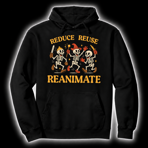 Responsible Necromancy Club black D&D hoodie