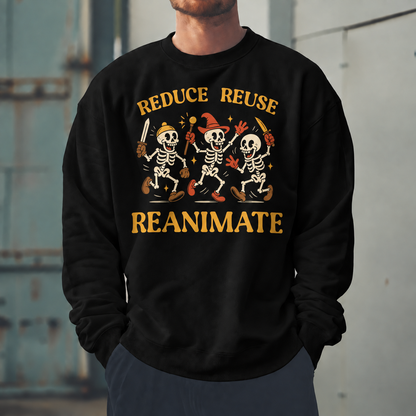 Male model wearing Responsible Necromancy Club - DnD Sweatshirt